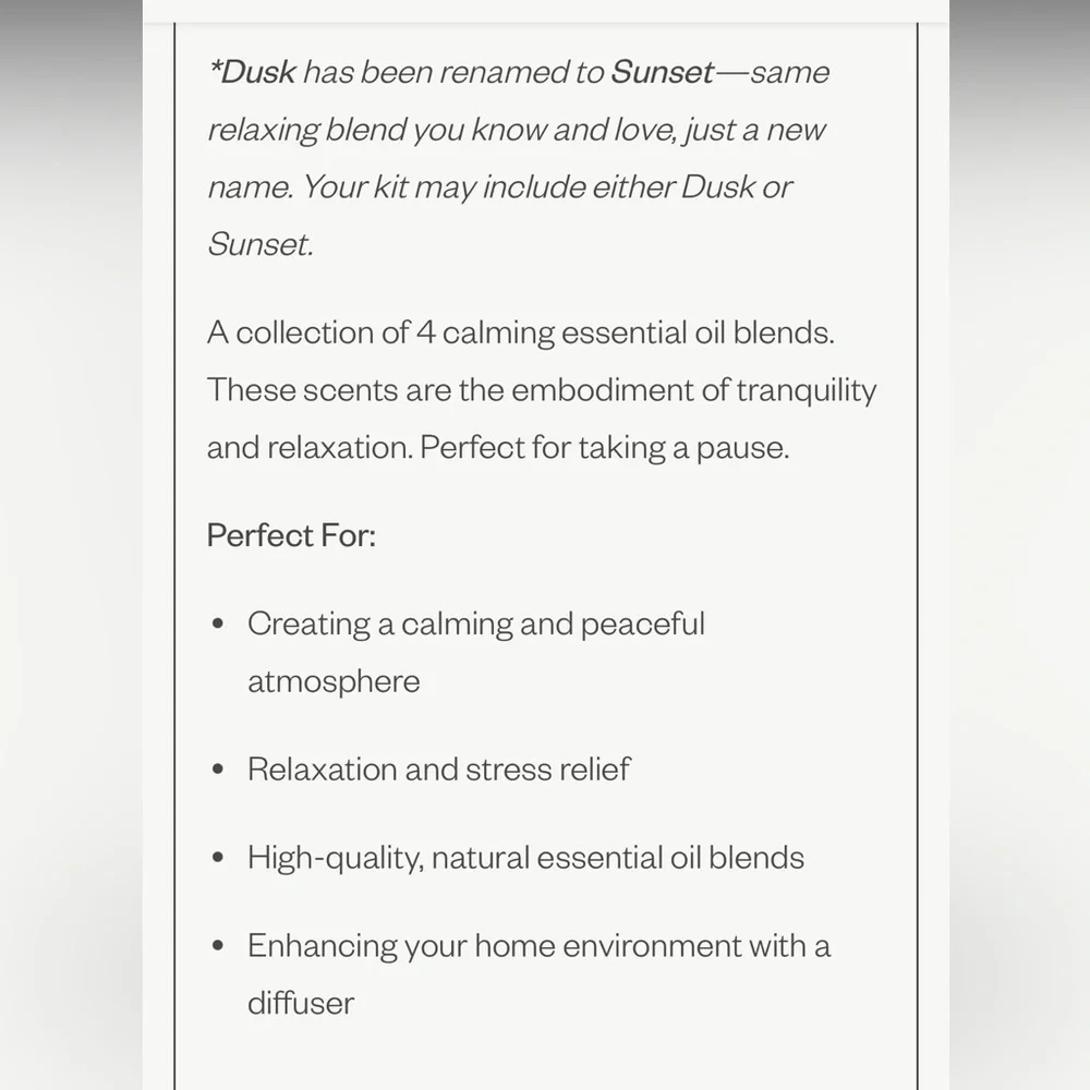 🎸VITRUVI🎸🔥NWT🔥Rest Diffuser Blend Kit